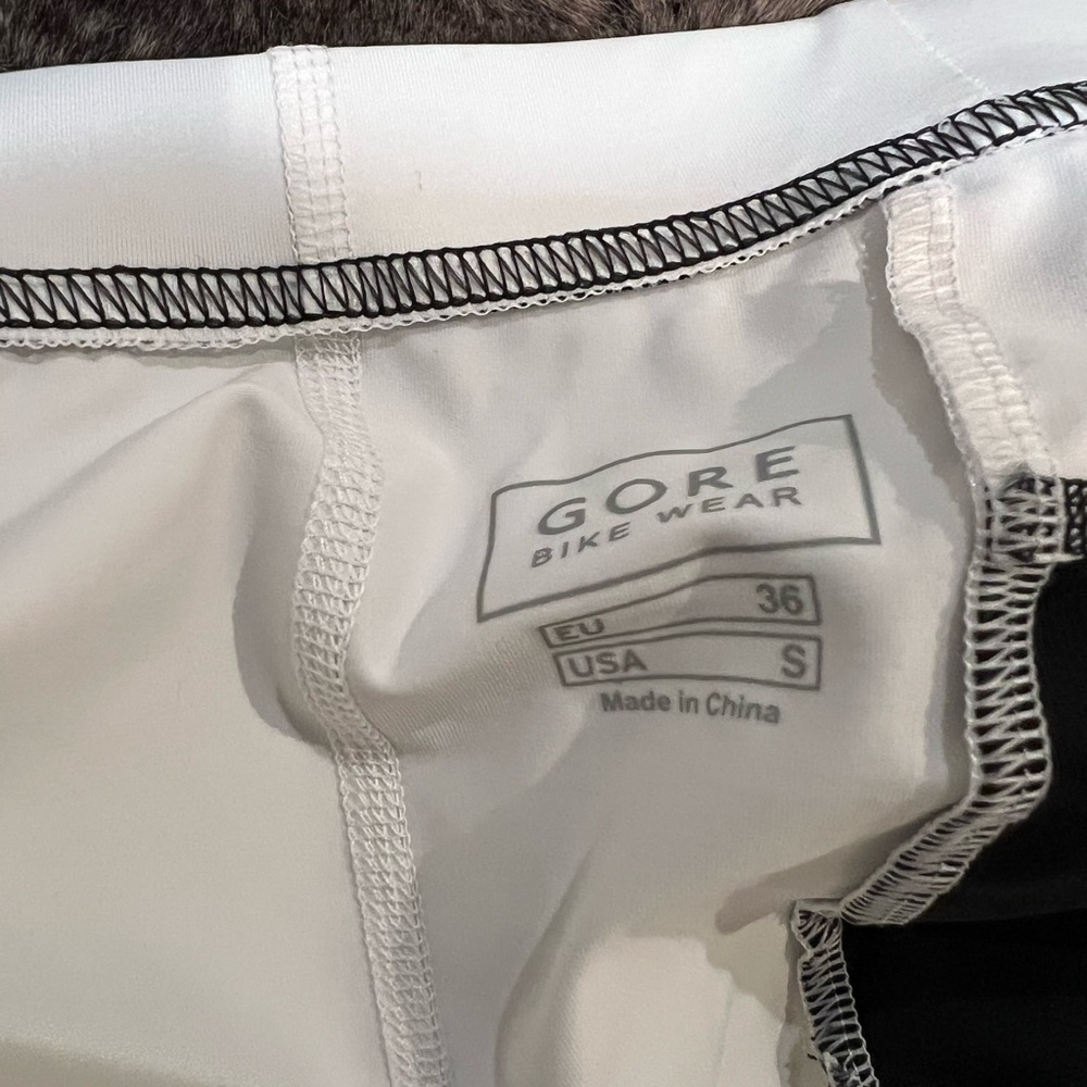 Women's Black and White Athletic Shorts - Picture 2 of 5